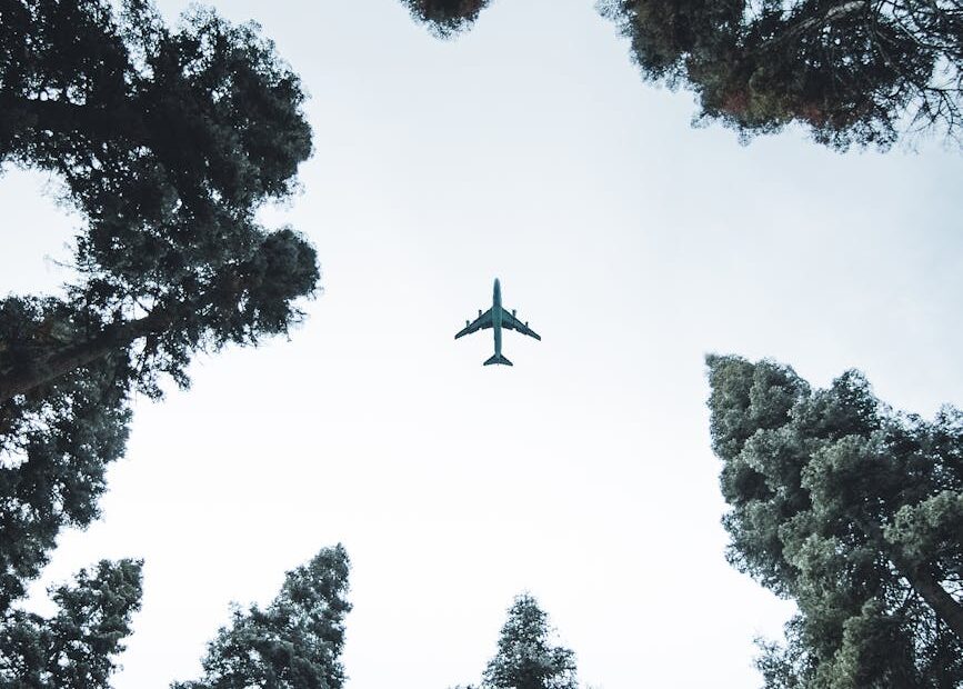 low angle photo of airplane